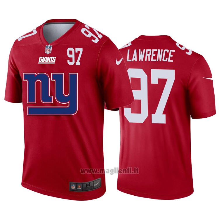 Maglia NFL Limited New York Giants Lawrence Big Logo Number Rosso
